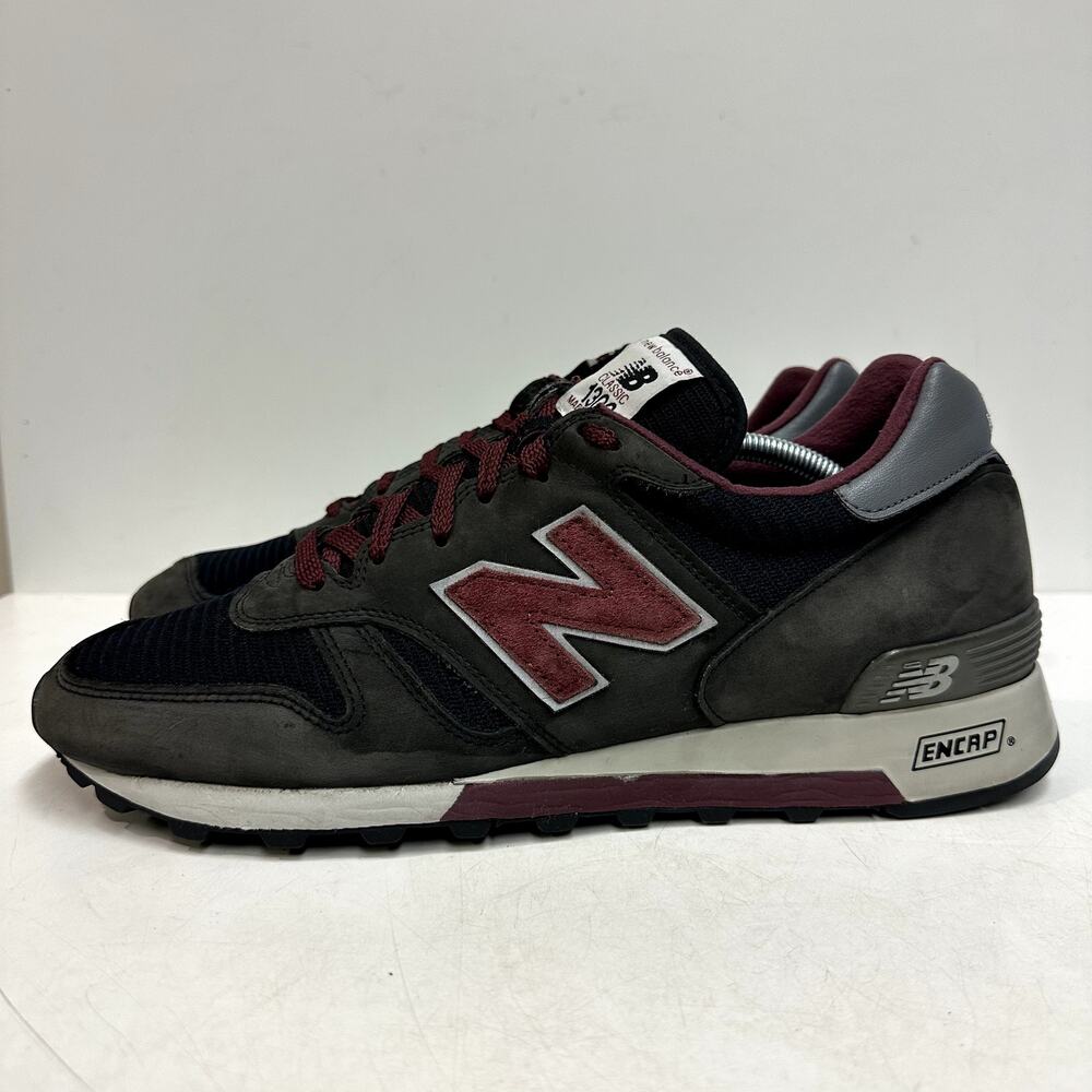 VERY GOOD New Balance M1300NB Made in USA Grey Gray / Burgundy Suede Men's 11